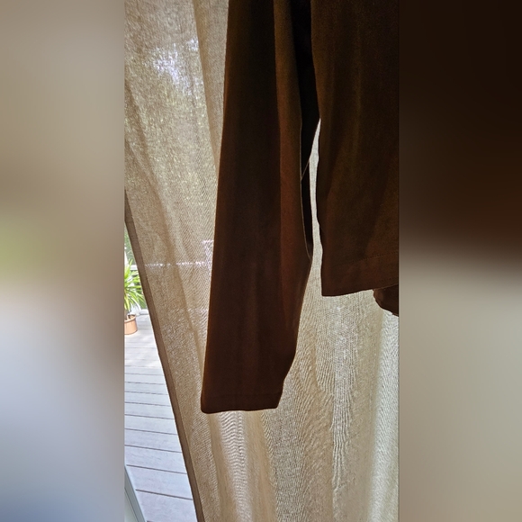 Faux Suede Torrid Flowy Cardigan - Picture 5 of 6